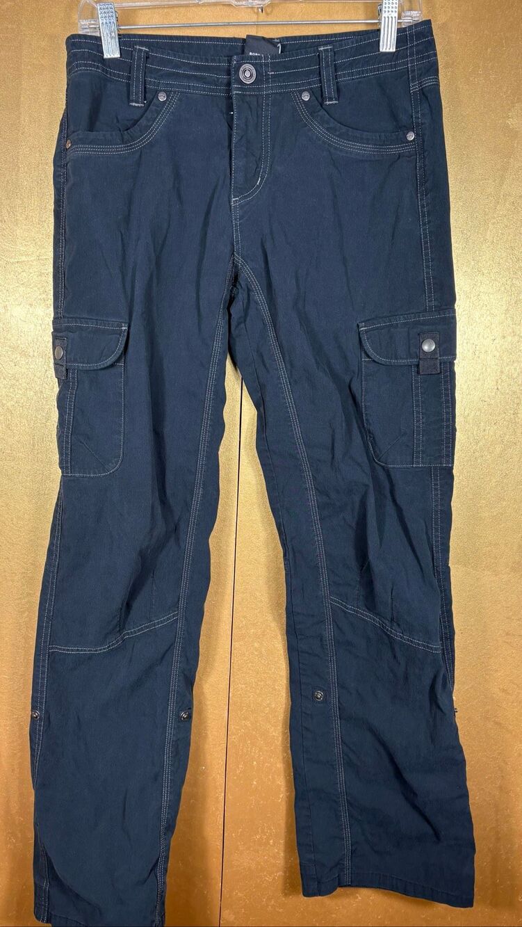 Kuhl woman’s roll up hiking cargo pants size 6